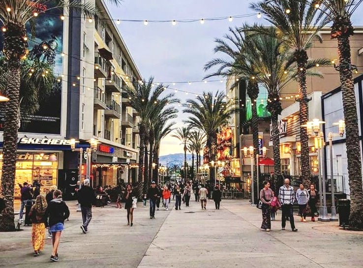 Downtown Burbank at Burbank, California