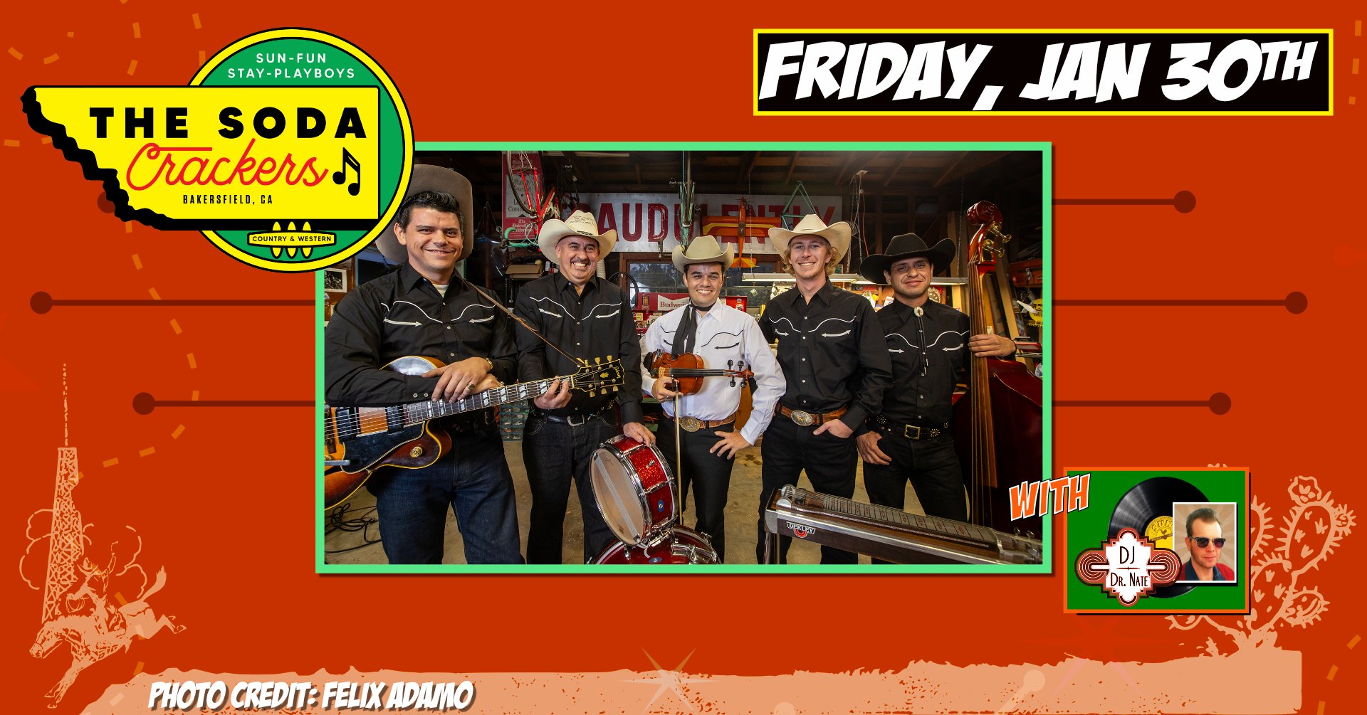 The Soda Crackers / Western Swing at the the Moose Lodge