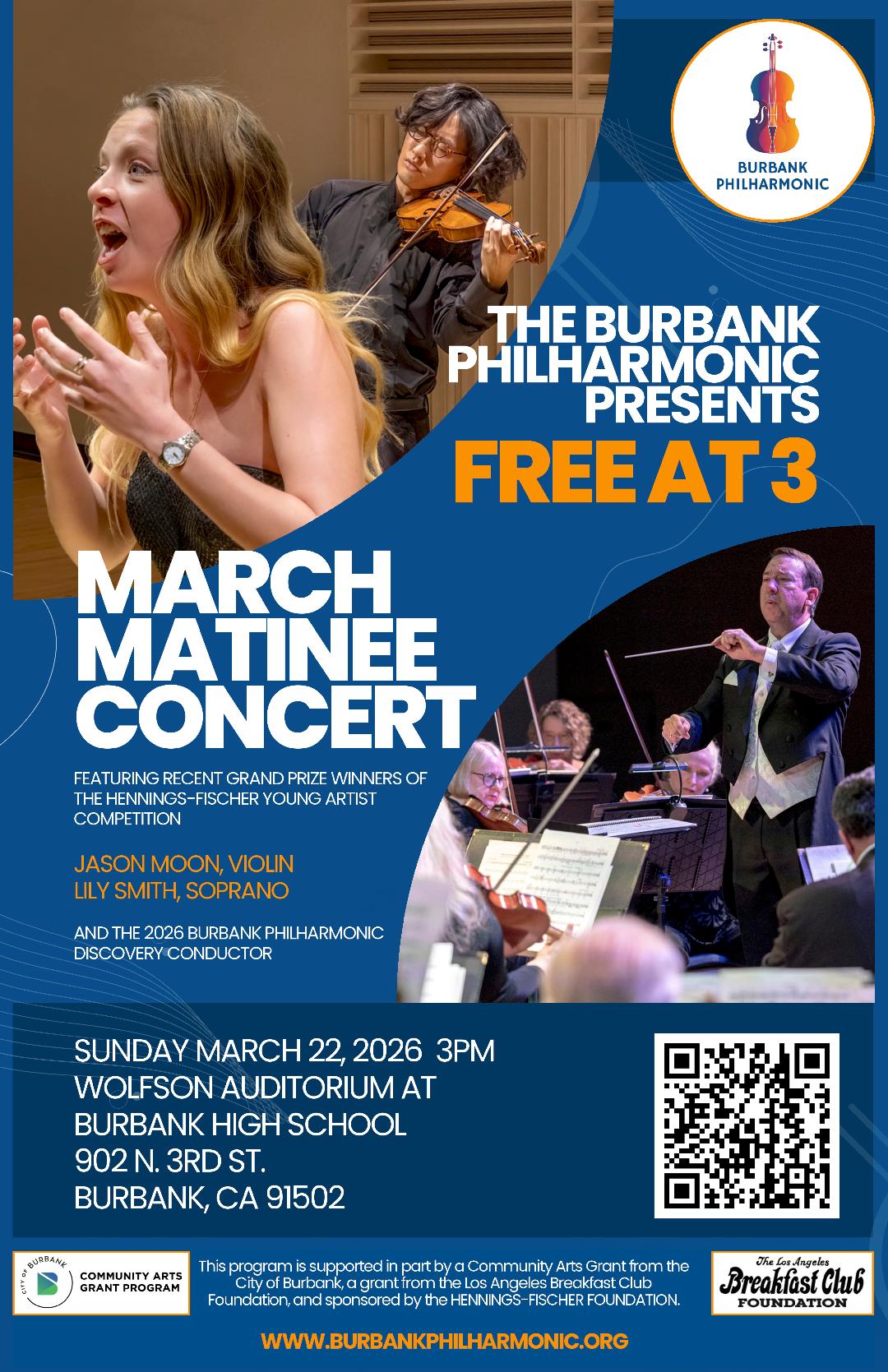 Burbank Philharmonic: Free March Matinee Concert