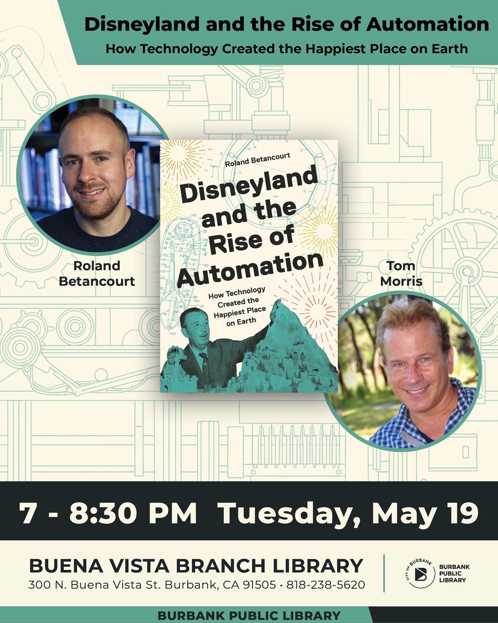 Disneyland and the Rise of Automation – Book Discussion at the Buena Vista Library