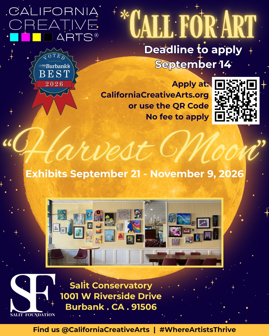 Call for Art (CCA) Deadline Sept 14