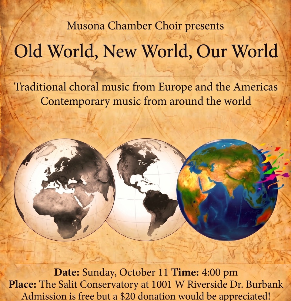 Musona Chamber Choir – “Old World, New World, Our World”