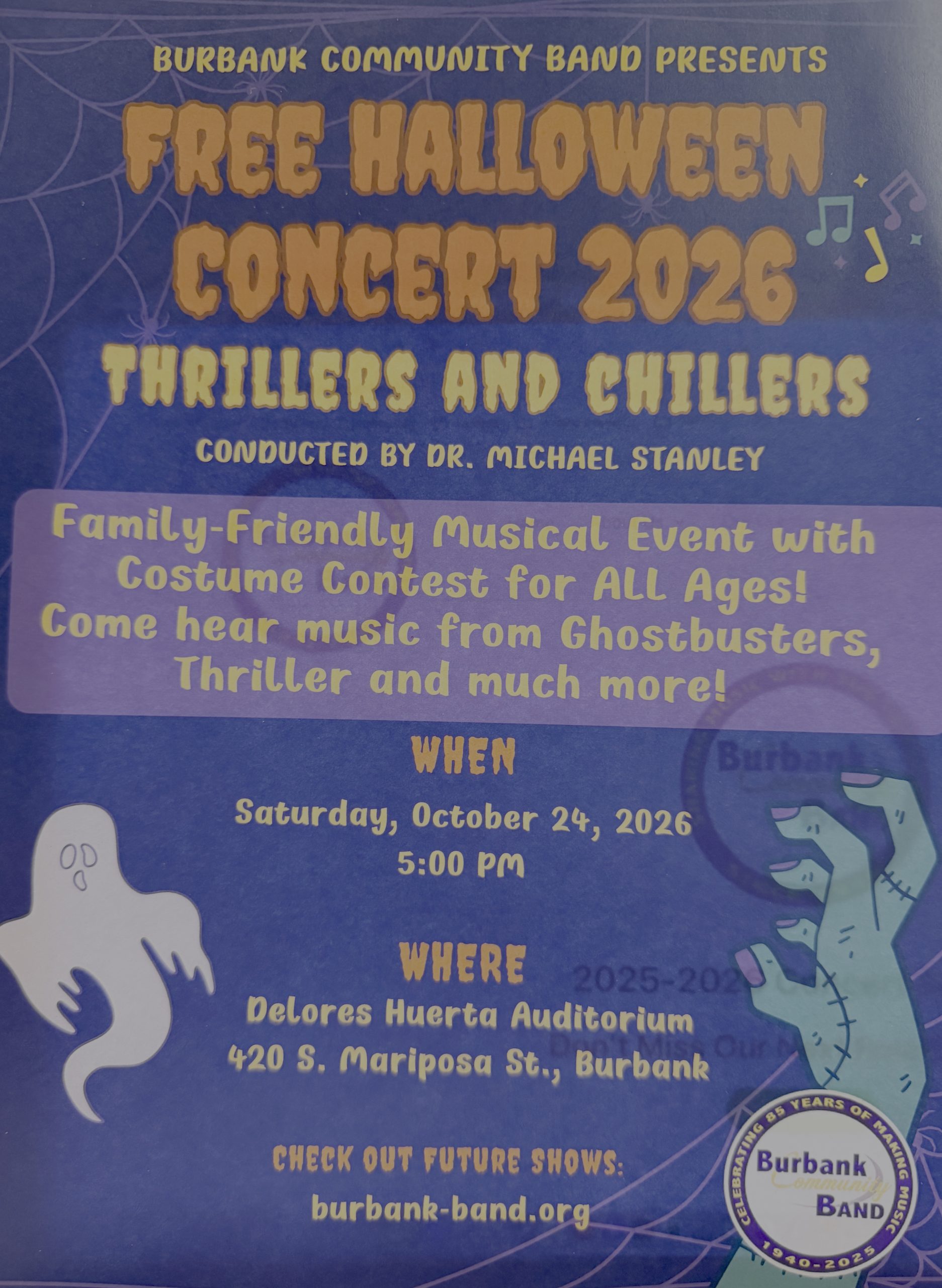 Burbank Community Band – Free Halloween Concert